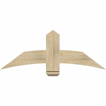 Ekena Millwork Bellingham Rough Sawn Timber Gable Bracket, Douglas Fir, 48"W x 18"H x 4"D x 6"F, 9/12 Pitch GBW048X18X0406BEL00RDF